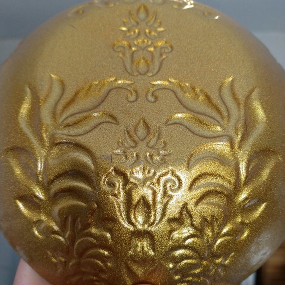 Damask Gold & Red glass bowls - Picture 3 of 5